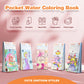 Paint With Water Coloring Books For Kids - 5 Pack, Pocket Mess Free Watercolor Painting Kit, Water Color Paint Set Arts And Craf
