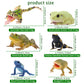 Toymany Frog Toy Figures Set - 10pcs Realistic Plastic Rainforest Animals - Model QINGWA01-10P001 - Perfect for Cake Toppers and Decor