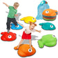 Terramus Goldfish Balance Stepping Stones For Kids, 6Pc Non-Slip Jumping Steps Stones, Toddler Obstacle Course Game Promote Coor