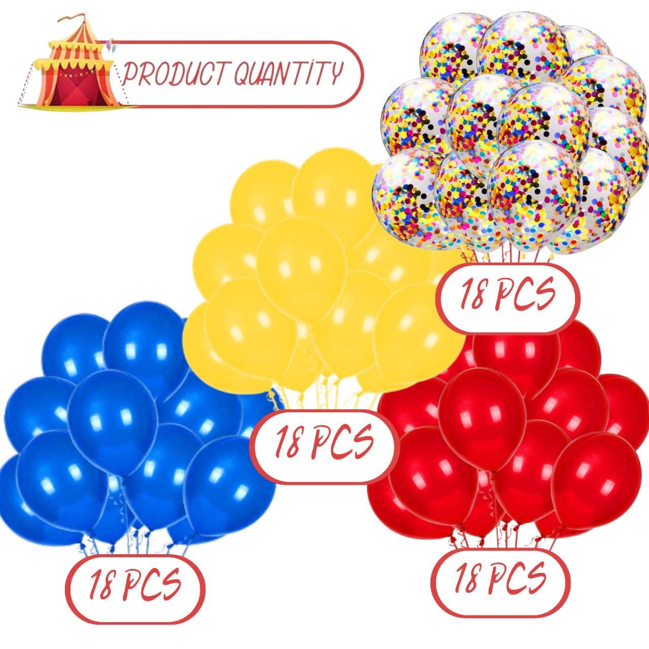 72 Pcs Carnival Party Balloons Carnival Theme Party Decorations Carnival Balloon Bouquet Carnival Birthday Party Decorations Car