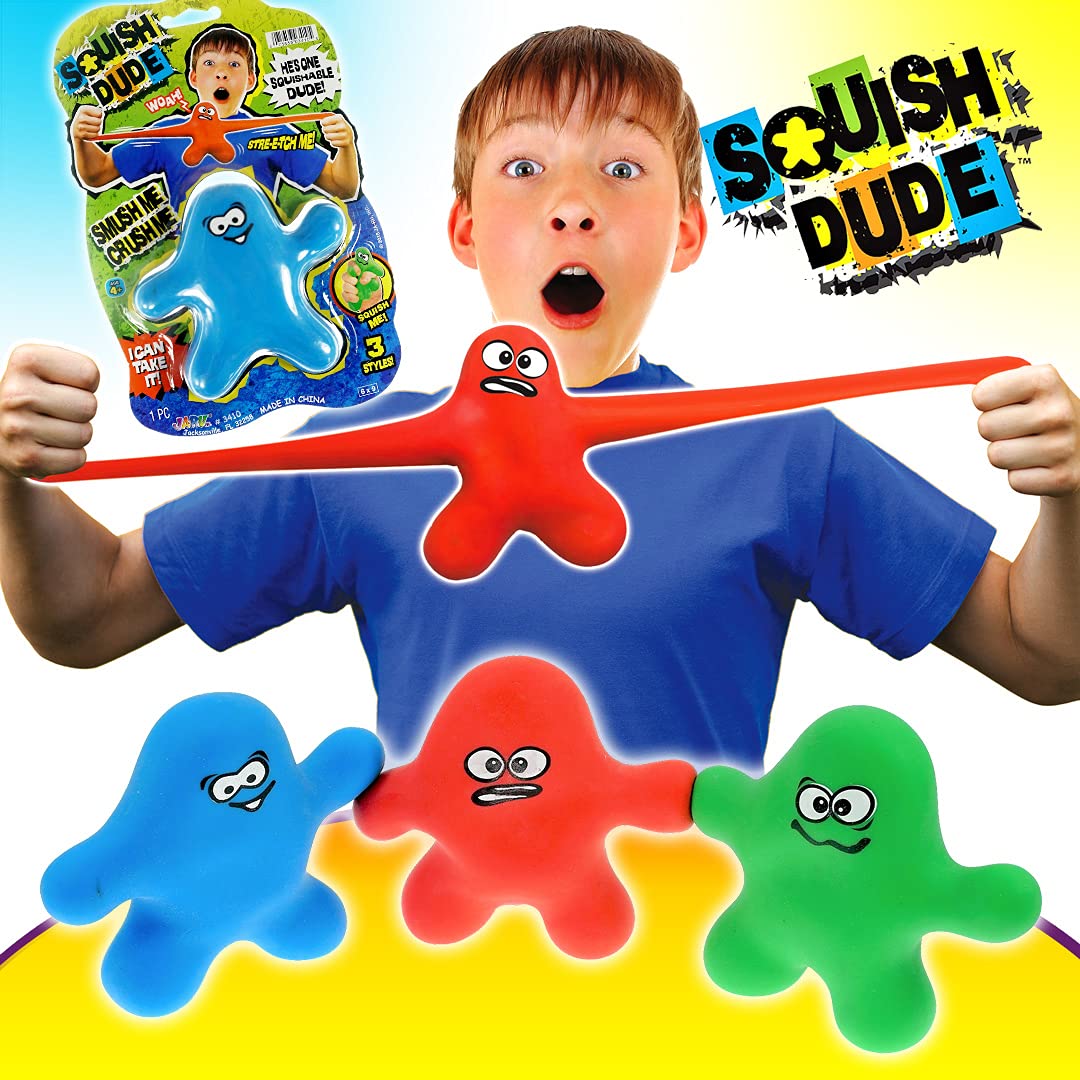Ja-Ru Stretchy Guy (3 Squishy Toys) Bendable Wrestling Action Figures. Sand Filled Stress Toy Pack. Sensory Toys For Kids With Autism. Bulk Party Favors Goodie Bag Stuffers. 3410-3P