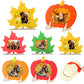 Geelin 12 Pack Thanksgiving DIY Picture Frame Craft Kits Wooden Pumpkin Maple Leaf Photo Frames Bulk Fall Thanksgiving Crafts fo