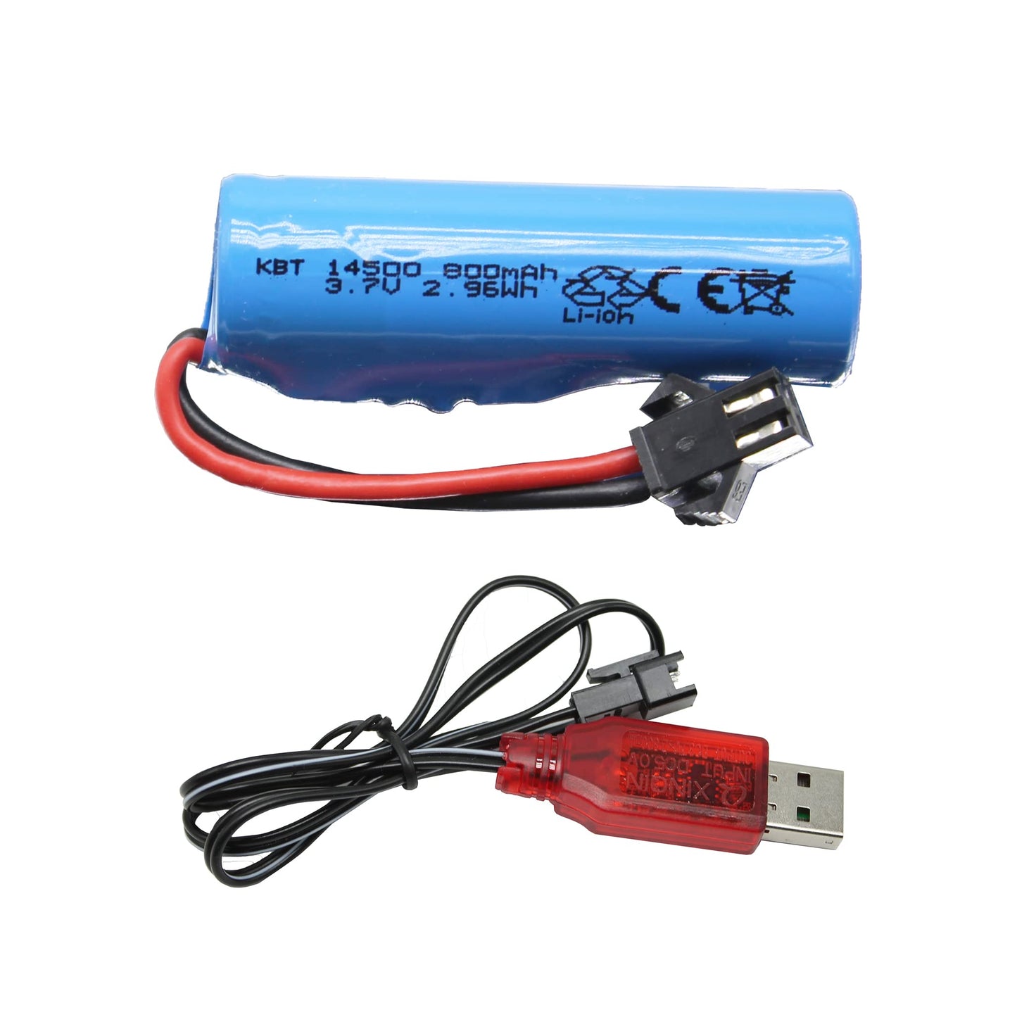 KBT RC Car Lithium Battery: 7.4V 1500mAh Rechargeable Li-ion Battery, 15C High Drain Discharge Batteries for RC Cars, Boat Spare