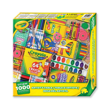 Springbok's 1000 Piece Jigsaw Puzzle Crayola Artist's Table - Made in USA