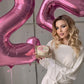 Pink Number 9 Balloon 40 Inch, 9 Balloon Number, 9Th Birthday Decorations, Pink Party Supplies For Boys Girls