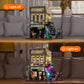 Funwhole Skate-Shop Lighting Building-Bricks Set - Street Fusion City Skate Store Collection Led Light Modular Building Kit 1573 Pcs For Adults And Teen