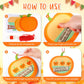 Lineshading 30 Sets Pumpkin Thumbprint Patch Craft for Kids Create Your Own Thanksgiving Pumpkins Welcome to My Thumb-Kin Patch