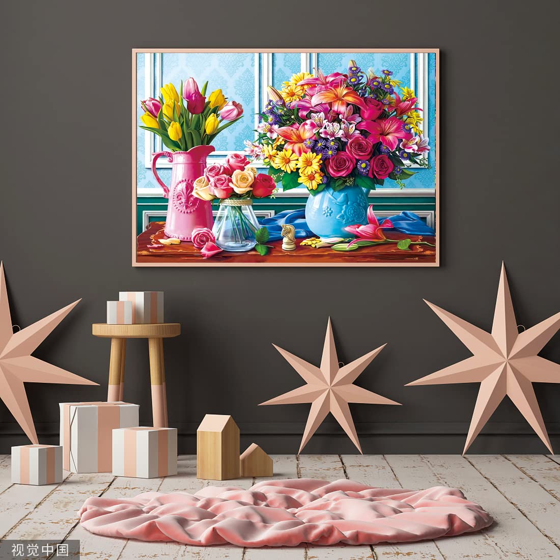 Jigsaw Puzzles 1000 Pieces For Adults Spring Flowers, Puzzle Gifts For Women & Mom, Grandmother, Birthday Christmas Valentines Jigsaw Puzzles For Adults 1000 Pieces And Up