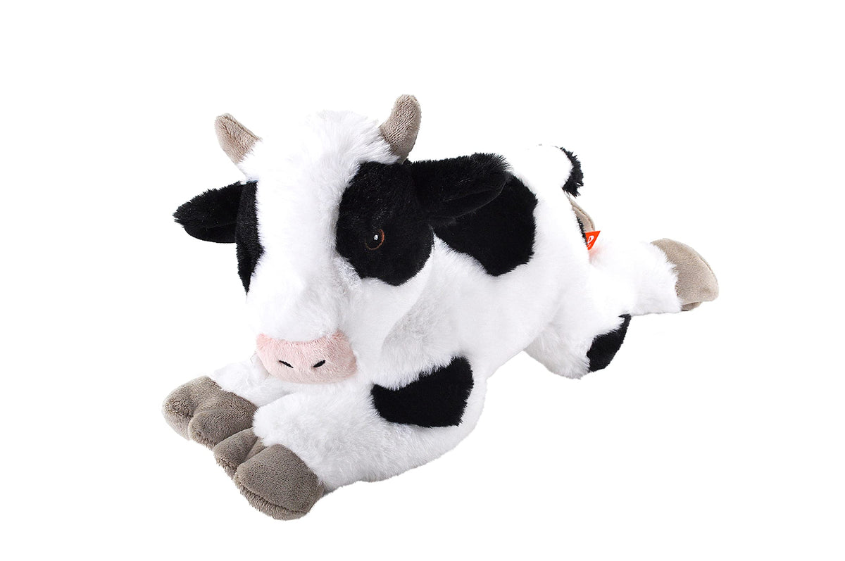 Wild Republic Ecokins, Cow, Stuffed Animal, 12 Inches, Gift For Kids, Plush Toy, Made From Spun Recycled Water Bottles, Eco Frie