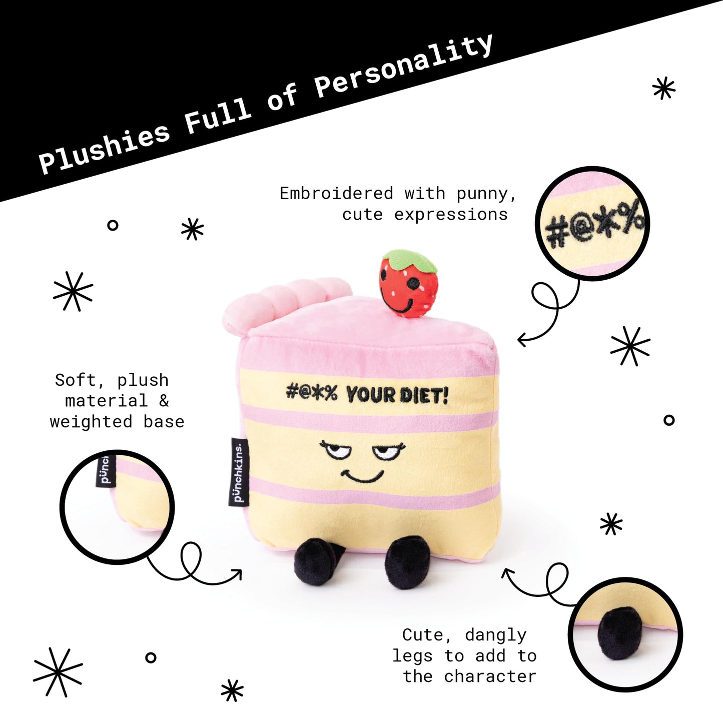 Punchkins Coffee Plushie - Pot Head Punny Plush, Gift For Coffee Lovers, Food Plush Toy For Gifting