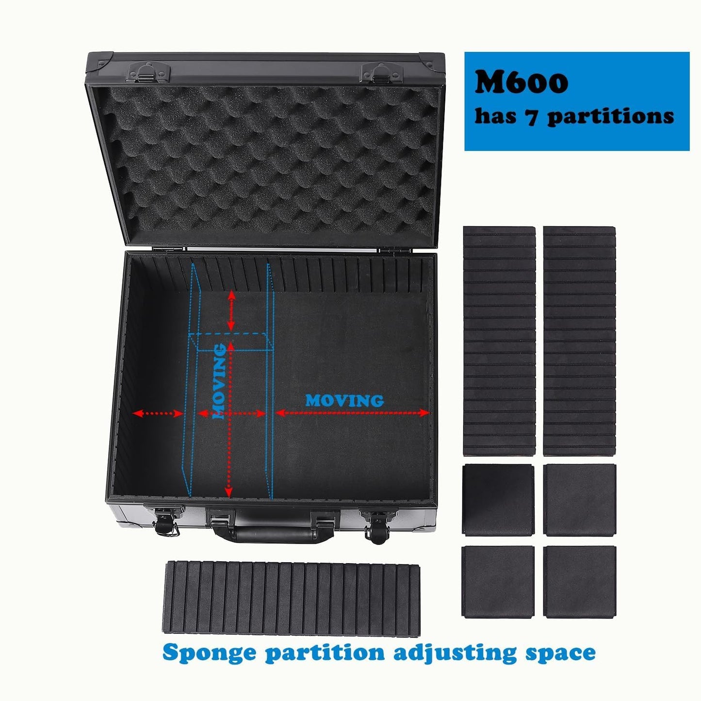 Azamou Toploaders Storage Box Fits 3'' X 4'' 35Pt Rigid Card, Trading Cards, Sports Cards,Graded Card ,Rating Card, 7 Diy Sponge