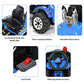 Costzon Ride On Excavator, 12V Battery Powered Construction Vehicles For Kids, Front Loader With Horn, 2 Speeds, Forward/Backward, Safety Belt,Treaded Wheels, Digger, Ride On Car (Blue)