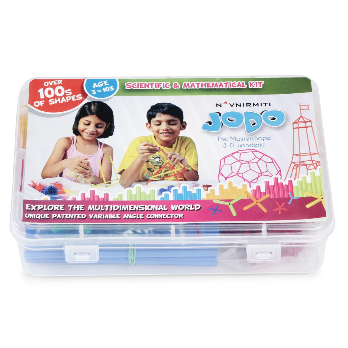 Navnirmiti Jodo 3D Small Box | Creative Building and Spatial Thinking Toy for Kids