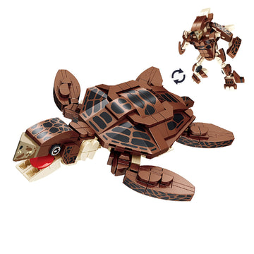 Neomoner Ocean Animal Building Blocks, Deep Sea Creatures Building Toy Set For Kids Boy Girl Christmas Gift (Sea Turtle(222Pcs))