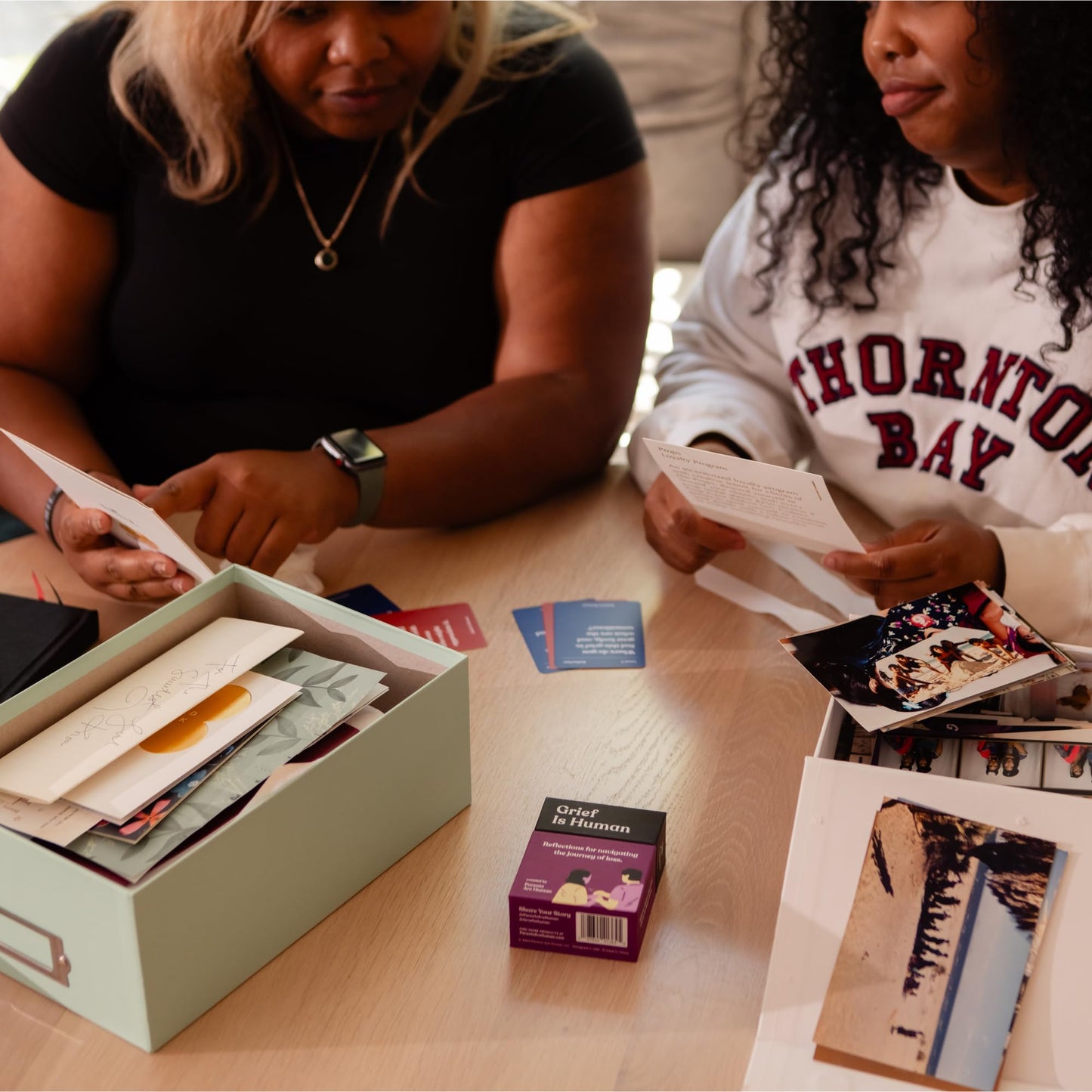 Grief Is Human | Family & Friends Conversation Card Game For Grieving | 70 Cards To Help You Process The Journey Of Loss | Thera