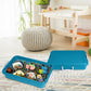 Madzee Plastic Activity Tray With Lid For Slime, Beads, Sand And Sensory Toys - 15 Inches (Teal)