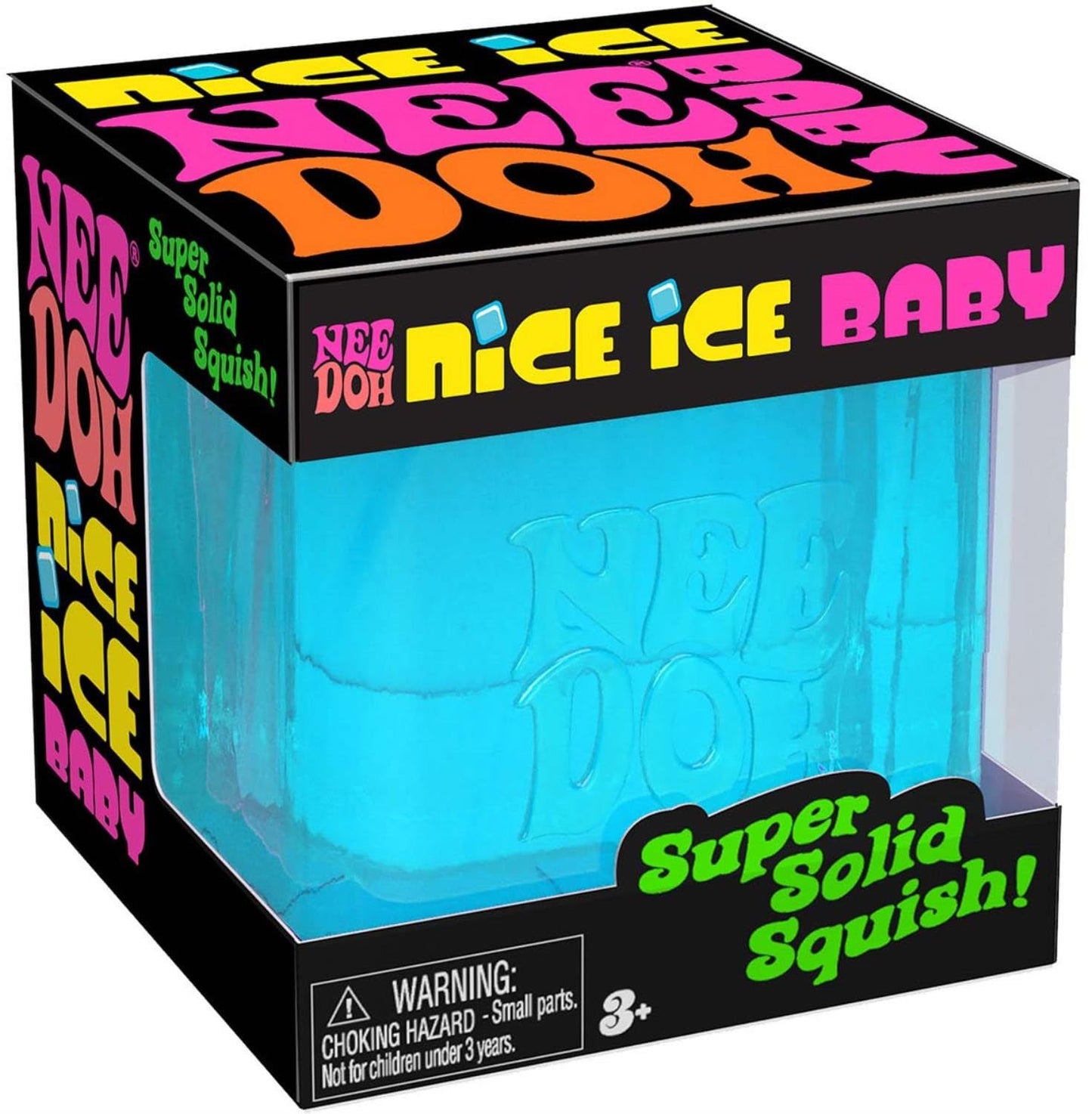 Schylling Needoh Nice Ice Baby - Sensory Squeeze Toy - Super Solid Squish - 1.25' Wide - Color May Vary (Pack Of 1)
