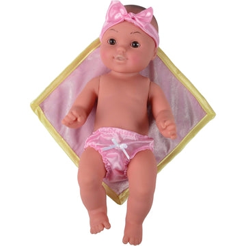 12' Baby Tender Touch Doll- Latino With A Blankie