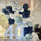Bezente Navy Blue Latex Party Balloons - 150 Pack 5 Inch Matte Small Dark Blue Helium Balloons For Birthday Baby Shower Graduati