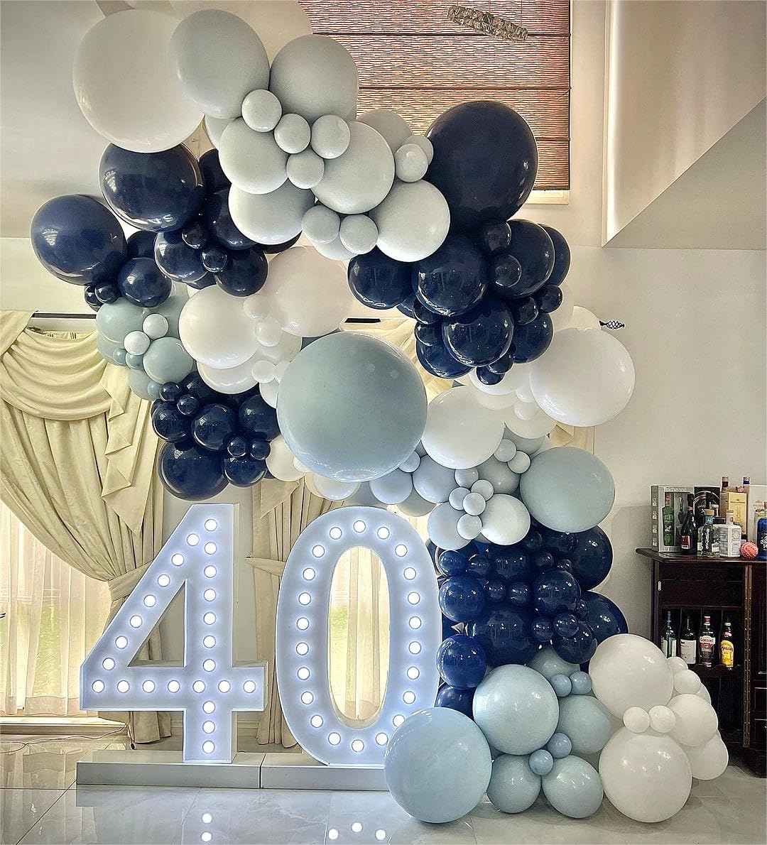 Bezente Navy Blue Latex Party Balloons - 150 Pack 5 Inch Matte Small Dark Blue Helium Balloons For Birthday Baby Shower Graduati