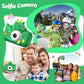 goopow Kids Selfie Camera Toy - Digital Video Camera for Girls Age 3-9, Green-H25, Small, Includes 32GB SD Card, ABS Material