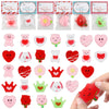 30 Pcs Mochi Squishys Toy, Valentines Day Gifts For Kids, Valentines Day Cards For Kids,Valentines Gift Birthday Party Favors Fo