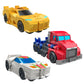Transformers 1-Step Flip Heroes 3-Pack, 4-Inch Wheeljack, Bumblebee, and Optimus Prime Action Figures, Kids Easter Toys or Baske