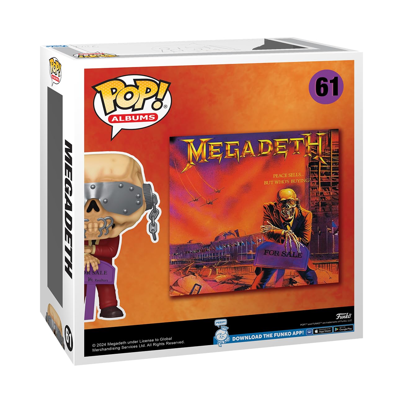 Funko Pop! Albums Megadeth Peace Sells Vinyl Figure Multicolor Model 72589