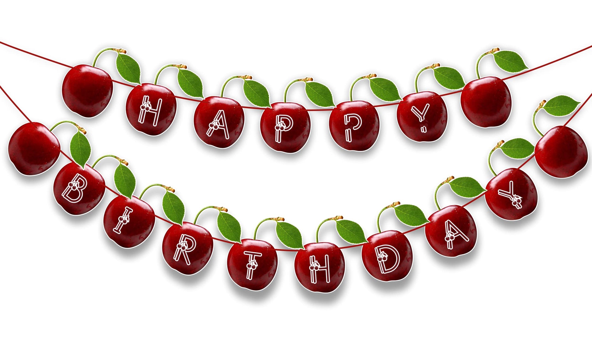 Seyal Cherry Happy Birthday Banner