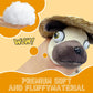 Cwzy Hilarious Pug Stuffed Animal With Straw Hat - 6' Funny Ugly Cute Pug Dog Plush Toy, Weirdo Stuffed Animal Pug Plushies For Kids Boys Adults Valentines Birthdays Gift