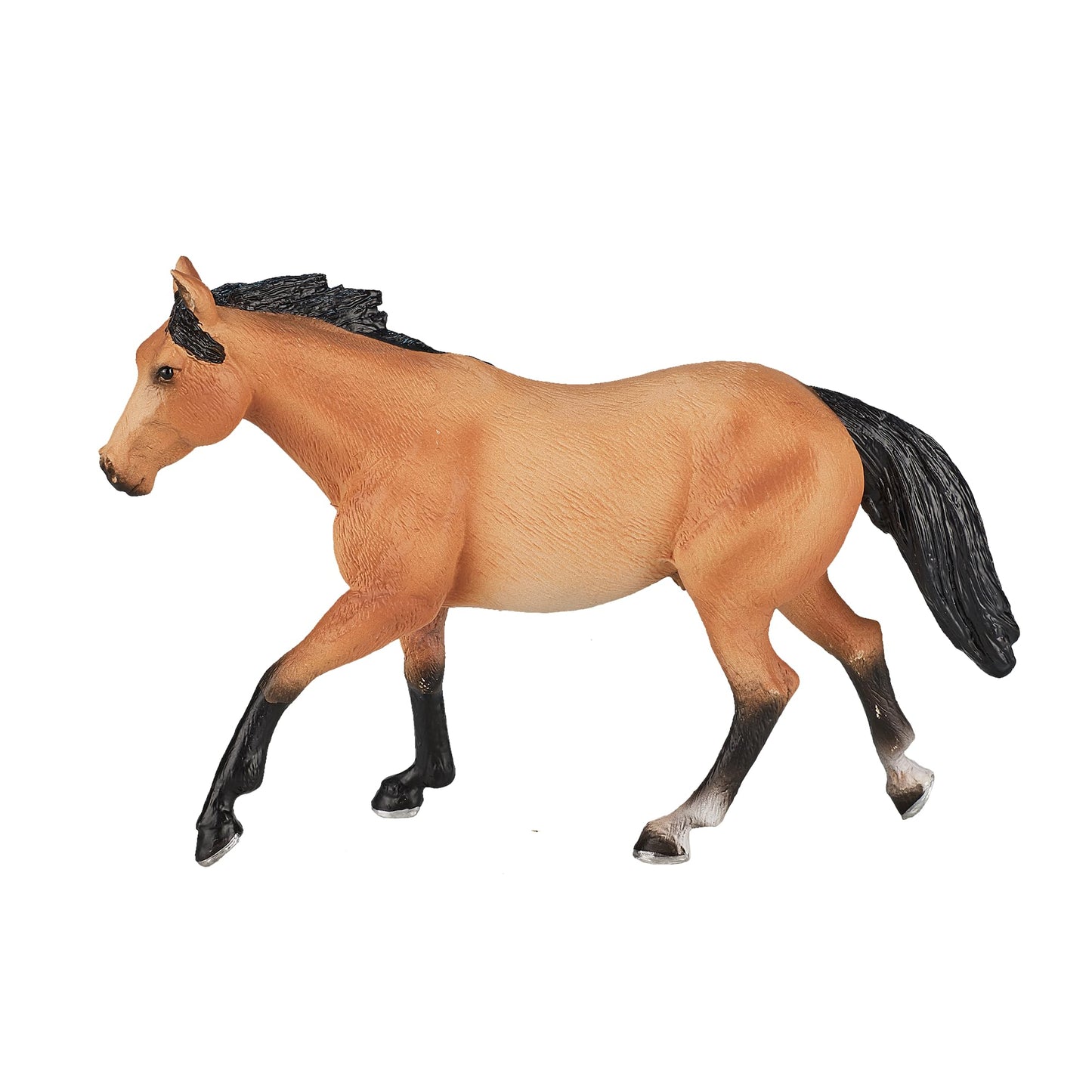 Mojo Buckskin Quarter Horse Realistic Equestrian Horse Club Hand Painted Toy Figurine