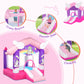 Joymor Pink Inflatable Bounce House With Slide, Unicorn Theme Princess Bounce House For Girls Outdoor And Indoor Use, Pink Bounce House For Kids 3-6 (Blower Included)