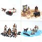 Onest 41 Pieces Native American Figurines Indian Figurines Indians Historical Plastic Action Figures For Projects Decoration Bir