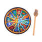 Zoomella Shaman Drum Decoration For Ceremony Festival Prop Instrumental Shamanic Drum Twelveconstellations Musical Instruments &