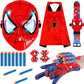 Web Shooters Game for Kids - Kids Capes and LED Mask Set - Hero Glowing Mask - Reproducing Movie Scenes, Cosplay Costume for Boy