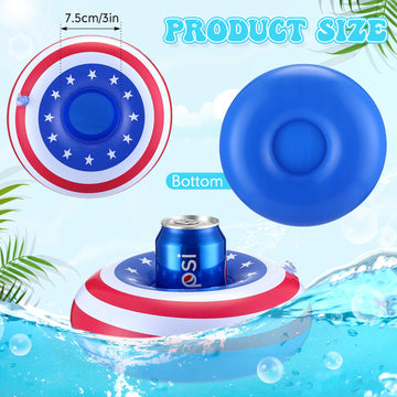 Lenwen 120 Pack Inflatable Drink Holder Pool Drink Floats Inflatable Floating Cup Holders For Adults Summer Swimming Pool Party