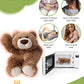 Weighted Plush Stuffed Animals,Microwavable Brown Bear Heated Stuffed Animal Heating Pads For Adults & Kids, Plush For Stress Re