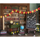 School Pictures Backdrop 10x8ft Fabric Back to School Photos Library Bookshelf Backdrop Teacher Pictures Background Kids Graduat