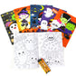 TINYMILLS Halloween Coloring Books for Kids with 12 Coloring Books and 48 Crayons, Halloween Party Favors, Halloween Prizes, Hal