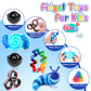 Cevioce 10Pcs Fidget Toys Adults Pack,Stocking Stuffers For Teens Boys Girls,Autism Sensory Toys With Fidget Spinner Slug Magnetic Rings,Squishy Fidget Toys Adhd Stress Relief,Party Favor For Kid-Bb