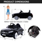 Bopilon Kids Electric Ride On Mercedes Benz With Remote Control, 12V Licensed Battery Powered Vehicle, Adjustable Speed, Safety
