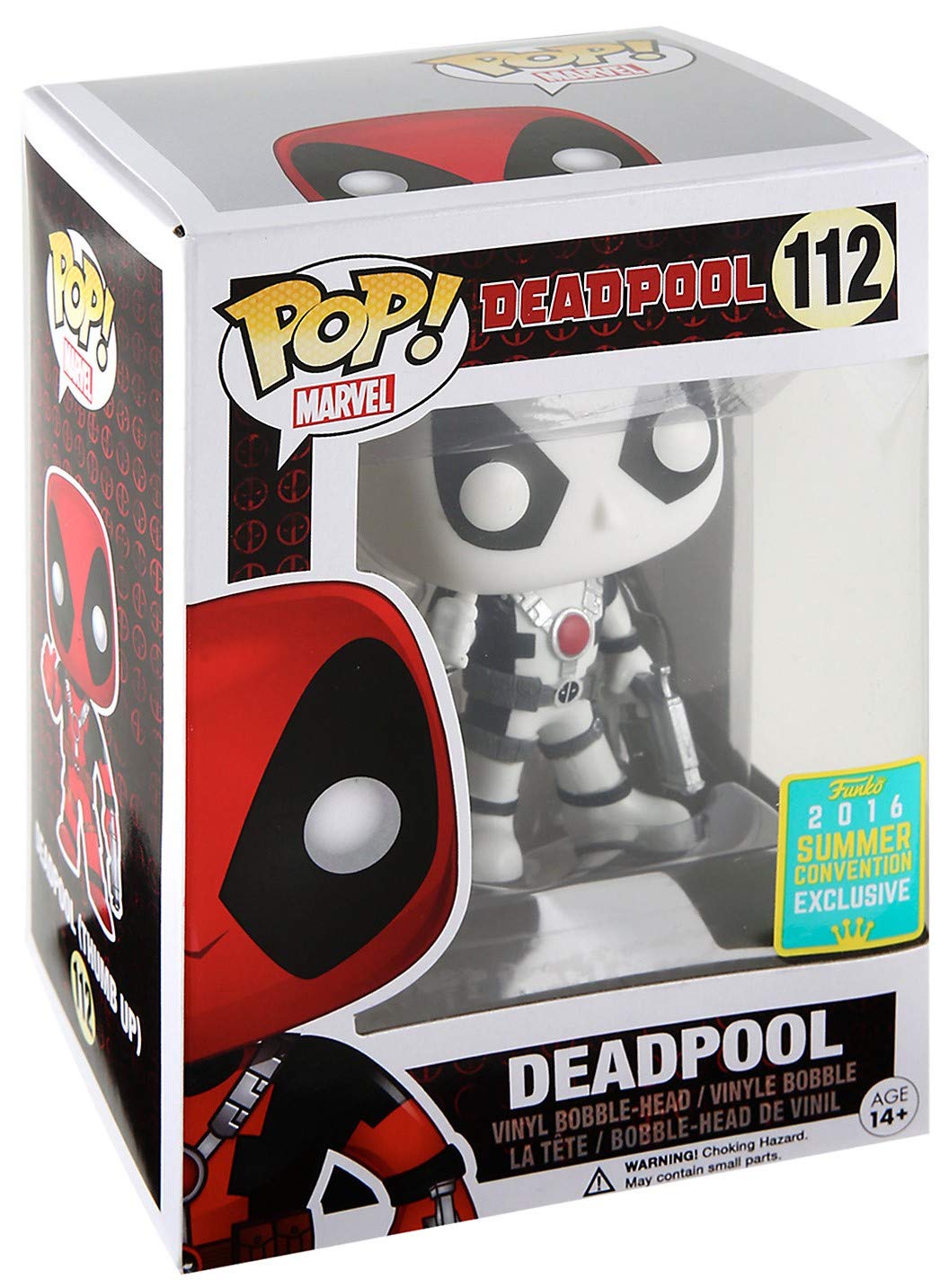 Funko POP! Black and White Deadpool #112 Summer Convention limited availability