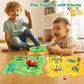 Yooyid Plastic Floor Puzzles For Kids With 2 Cute Vehicles, Puzzle Racer Kids Car Track Set, Montessori Toys For 3 4 5 6 Year Ol