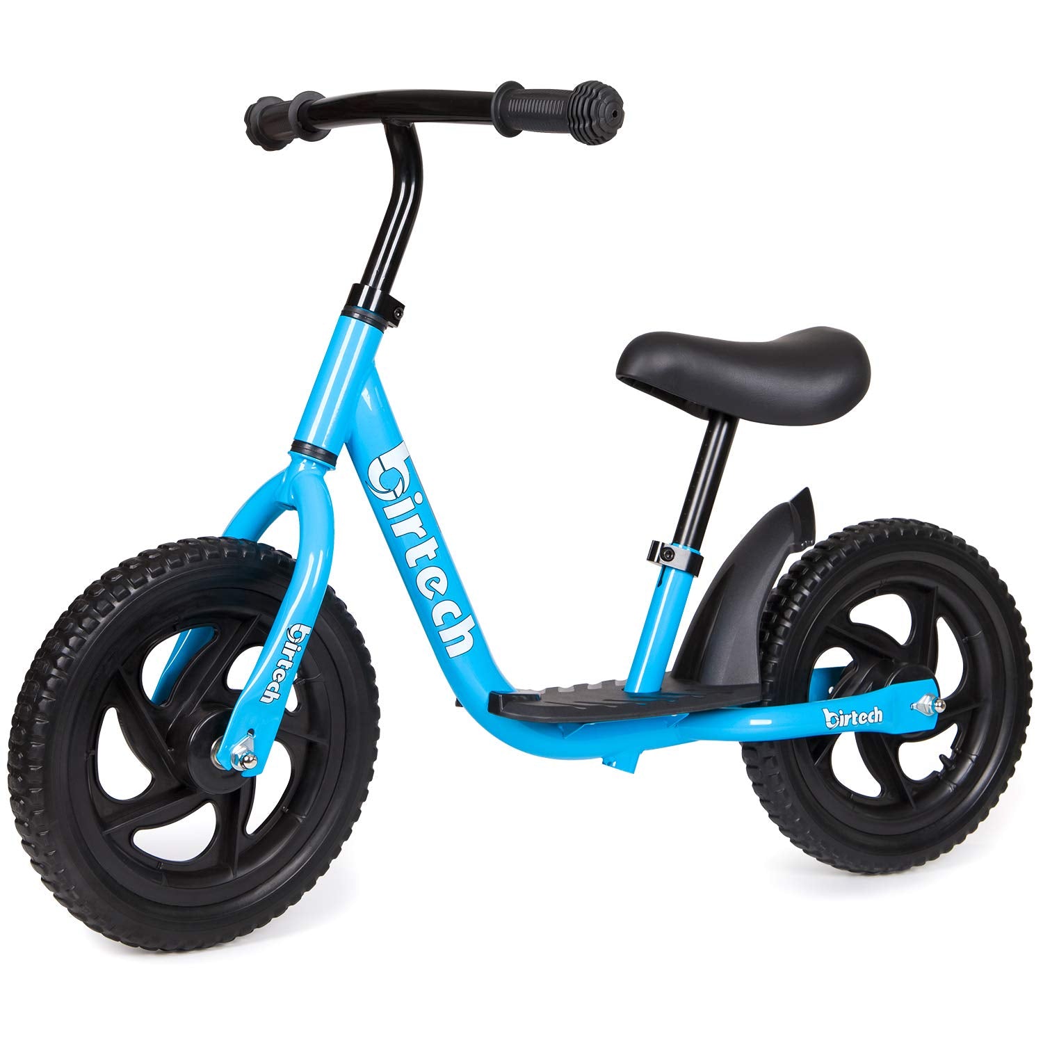Birtech Balance Bike For 2-6 Year Old, 12 Inch Toddler Bike No Pedal Training Bicycle With Adjustable Seat Height, Airless Tire (Blue)