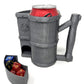 Munnygrubbers - Mug Dice Tower - No Paint Odorless Insulated Cup Can Dice Tower - (Random 7Pcs D20 Dice Set Included) - Dice Jail - Dice Holder - Dungeons And Dragons - Dnd Gift - (Silver)