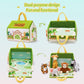 Ouozzz Mini Zoo Stuffed Animals Set – Interactive Plush Toys For Babies & Toddlers, Travel-Friendly & Huggable, Portable Gift, Safe & Washable, Includes Tiger, Giraffe, Elephant, Zebra & Monkey 9.8'