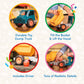 Battat - Yellow Dump Truck - Classic Toddler Trucks - Kids Construction Toys - Soft Rubber Wheels - 18 Months + - Dump Truck