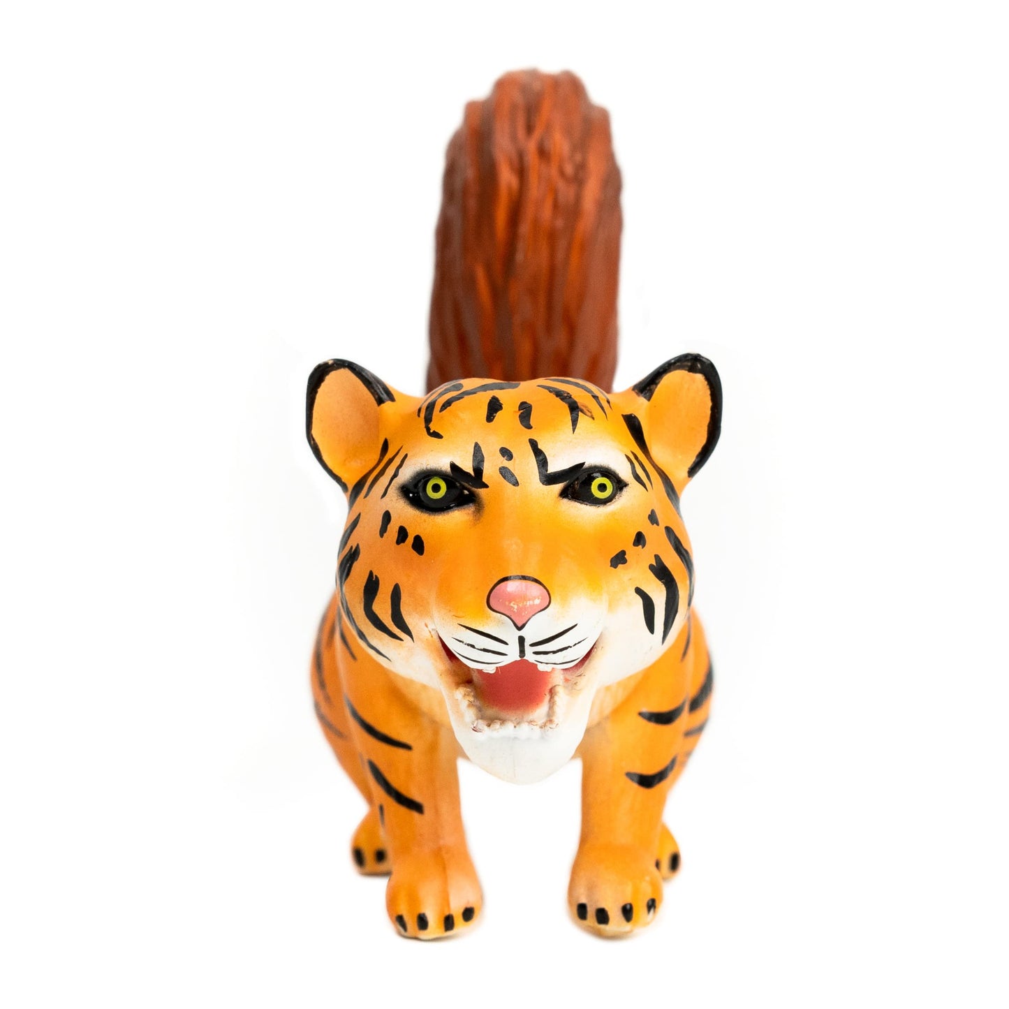 Randimals Tiger With Squirrel Tail Figurine Toy 5”, Premium Hard Rubber Animal Action Figure Toy, Hybrid Friend Encourages Adventure & Imagination