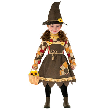 Morph Sunflower Kids Scarecrow Costume Girls Toddler Girl Scarecrow Costume With Scarecrow Hat Baby Scarecrow Costume Girl - Scarecrow Toddler Costume Girl 1-2 Years