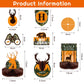 Tatuo 16 Pcs Camo Deer Hunting Birthday Party Decorations - Orange Paper Set with Banner & Centerpieces